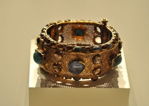 This ancient Roman bracelet (300-400 A.D.) can be seen at the Getty Villa in Malibu.