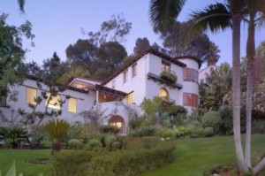 This Spanish Colonial by Paul R. Williams blends with its environment. Windows are strategically placed to capture views of the Hollywood Hills.