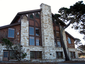 Merrill Hall, on the grounds of Asilomar Conference Center in Pacific Grove, was designed and constructed by architect Julia Morgan in 1928
