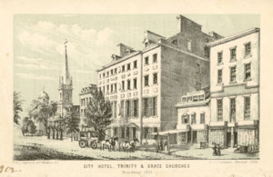 In 1794, the City Hotel opened in New York City and is considered the first building meant to be a hotel.