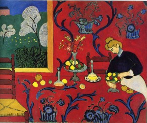 Matisse’s “Harmony in Red.”
