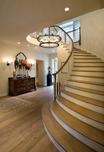 Williams was famous for his graceful staircases; this is in a home that Drake renovated